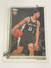 2025-26 Topps Flagship Carter Bryant #214 Base RC San Antonio Spurs