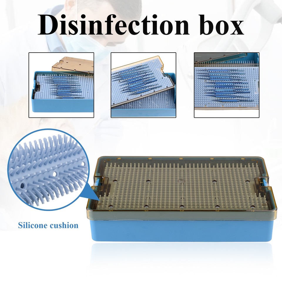 Autoclave Sterilization Tray Case Box with Silicone Pad for Surgical ...