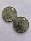 1982 P D Kennedy Half Dollar (2) Clad Coins Circulated Very Nice!   N 453
