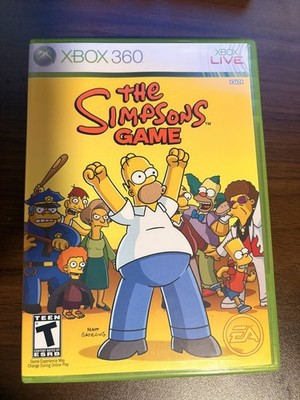 The Simpsons Game Microsoft Xbox 360 Complete Pristine Disc unopened READ