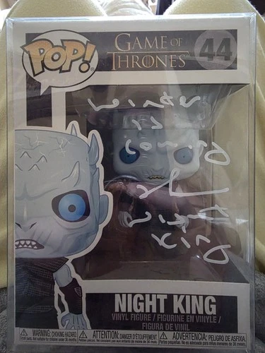 Funko Pop! Night King #44 Game Of Thrones Signed Richard Brake W/ Quote JSA COA