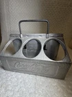 Vintage 1950s Coca-Cola Metal 6 Pack Bottle Carrier Coke Caddy Aluminum Holder