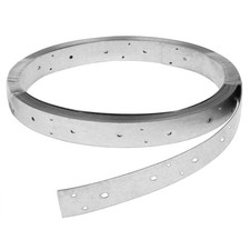 GBGS 32ft Galvanized Perforated Strap Tie Width:1-3/8"(35 mm), Silver