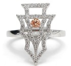 1CT  Padparadscha 925 Sterling Silver Ring Sz 6 U4-7 — photo 1