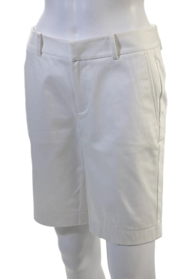 Ralph Lauren Golf Unisex Bermudas Chino Pantalones Cortos Blanco Algodón Elástico Talla 2 Foto 2 de 4