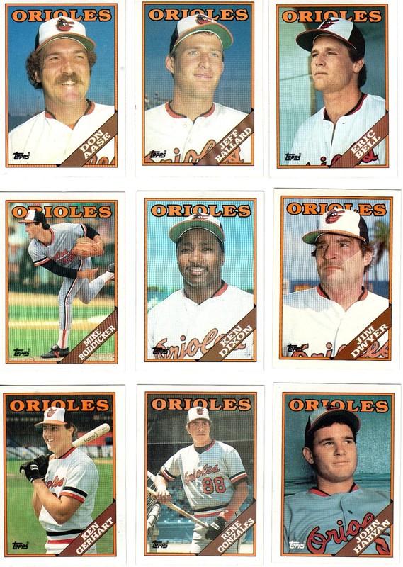 1988 Topps BALTIMORE ORIOLES Team Set (27 cards)