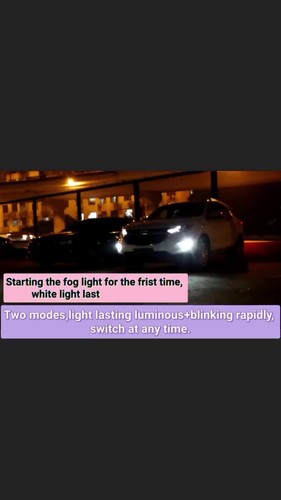 2X Strobe Flash LED Fog Driving Light Bulbs DRL H1 H3 H11 9005 9140 9006 880 881 - Video 1 of 1