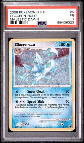 Glaceon graded PSA 1 for sale on eBay