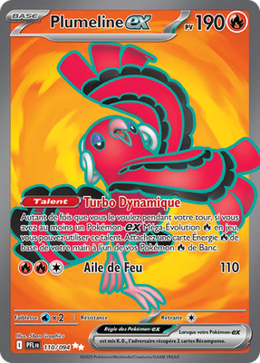 Pokemon Karte Plumeline-ex 110/094 Ultra Rare Geisterflammen