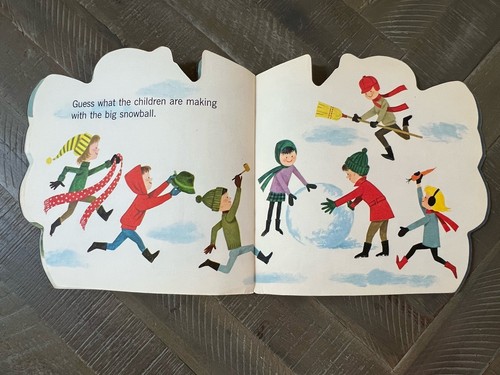 1965 A Golden Shape Book #5919 THE SNOWMAN BOOK 29c - Foto 11 di 14