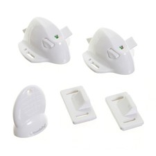 Dreambaby White Adhesive Mag 2 Locks, 1 Key L856 