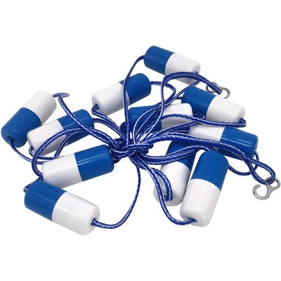 22ft Adjustable Pool Safety Rope with Hooks   Lane Divider for Swimming Pools