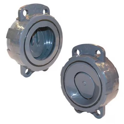 Hayward Flow Control Wcv1600e Check Valve, Wafer, 6'', Pvc/Epdm