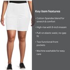Just My Size Women’s Plus White 2 Pocket Shorts Size 3X NWT — photo 3