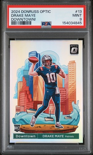 2024 Panini Donruss Optic Downtown! Drake Maye 13