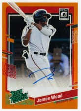 James Wood Prizm 2023 Prizm Orange Refractor /85 Auto