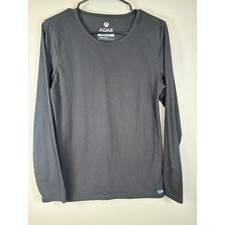ADAR Universal Black Long Sleeve Top Women's Size Large Comfortable Everyday