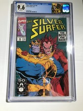 PRIMO:  SILVER SURFER #45 Mephisto THANOS custom 1991 Marvel comics NM+ 9.6 CGC