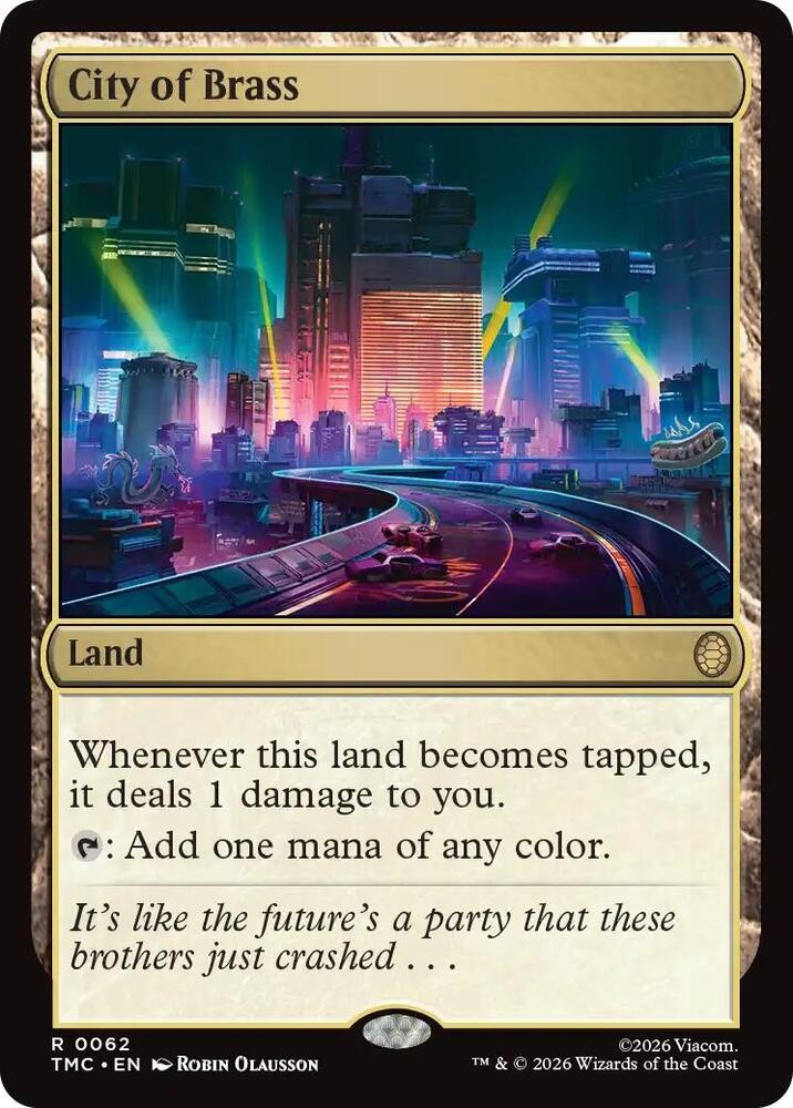 1x City of Brass - Commander: Teenage Mutant Ninja Turtles Near Mint - MTG
