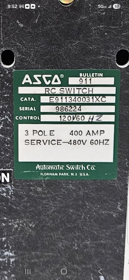 interruptor rc 911 400 Amp Foto 2 de 4