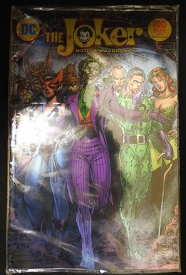 JOKER 80TH ANNIVERSARY 1 DC CONVENTION FOIL VARIANT COMIC SEALED JIM LEE 2020 NM