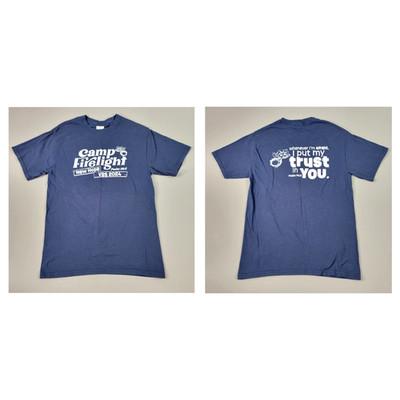 Camp Firelight New Hope Psalm 56:3 VBS 2024 Mens T-Shirt Size Small