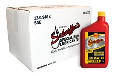 Schaeffer's SynShield Durability Advantage 15w40 Diesel Engine Oil 12 Quart Pack