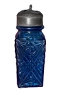 Vintage Cobalt Blue Glass Shaker 3.5" Depression Era Hazel Atlas Style VF