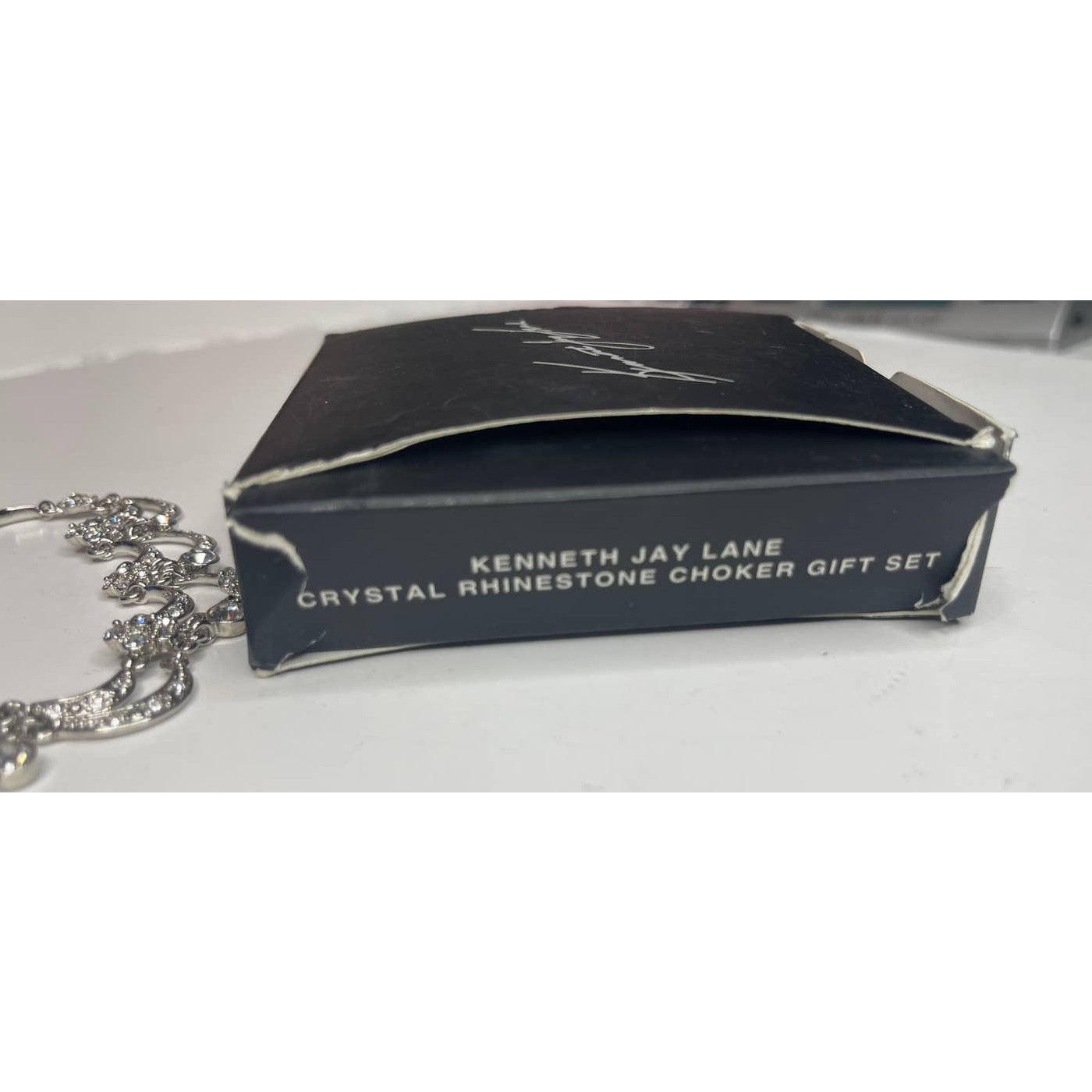 Kenneth Jay Lane crystal choker necklace - image 3