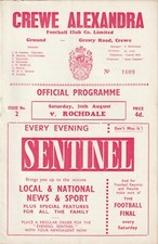 Crewe Alexandra v Rochdale, 26 August 1961, Division Four