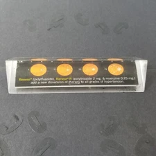 Pfizer Renese Advertising Lucite Paperweight