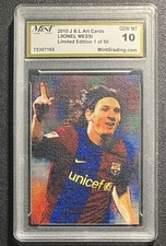 2010 J&L Art Cards Lionel Messi Limited Edition /50 MGS 10 Gem Mint FC Barcelona
