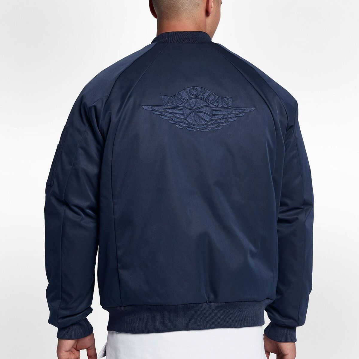 Nike Air Jordan 1 Wings MA-1 Jacket Midnight Navy 879493-410 Nike Air Jordan 1 Wings MA-1 Jacket Midnight Navy 879493-410