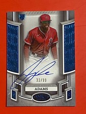 2024 Topps Tier One Break Out RC Jordyn Adams Auto Los Angeles Angels 32/99
