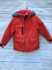 OshKosh B'gosh Toddler Jacket Orange Full Zip Hooded Size 3T