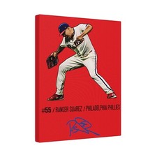 Ranger Suarez Signature 8x10” Matte Canvas | Phillies Artwork | Hanging Wall Art