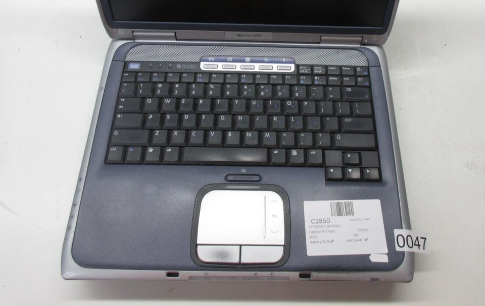 HP Pavilion ZE4910US Laptop Intel Celeron M512MB No HDD/Battery/Screen Dim - Image 3 of 4