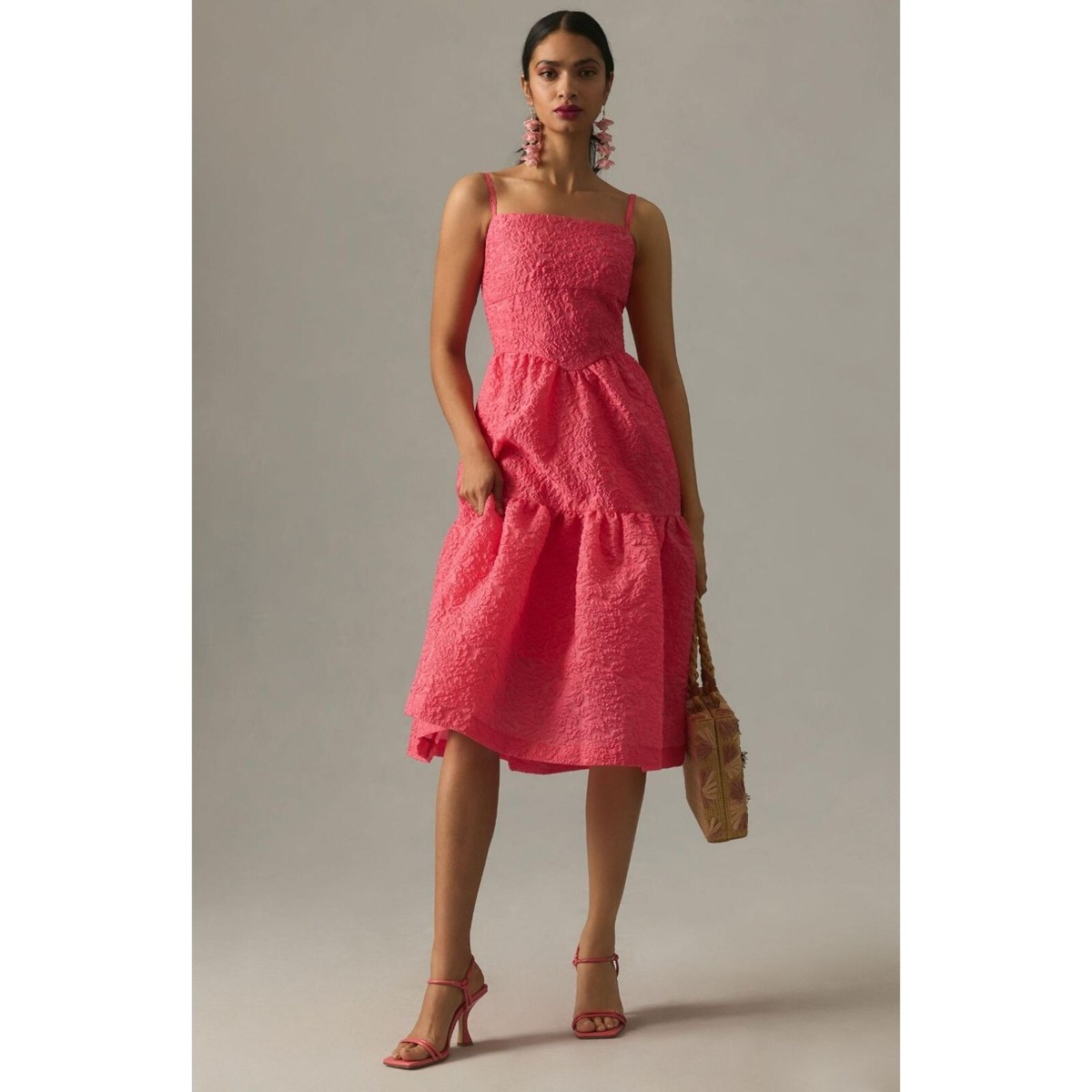 Anthropologie Hutch Tiered Corset Dress Size 10 Petite Pretty in Pink Anthropologie Hutch Tiered Corset Dress Size 10 Petite Pretty in Pink