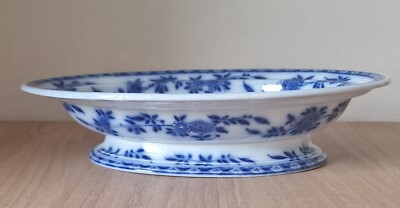 Antike frühe Minton Delfter blau-weiße Terrine, um 1871