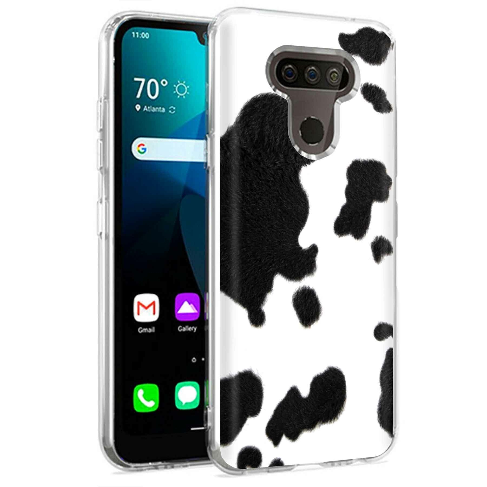 Phone Case for LG Harmony 4,Premier Pro Plus,K41, Cow Hide 3 Print