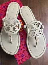 New Tory Burch Miller Size 10.5 Leather Sandals