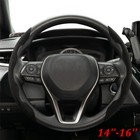 2pcs Universal Car Steering Wheel Cover Booster Black Suede Non-Slip Accessories