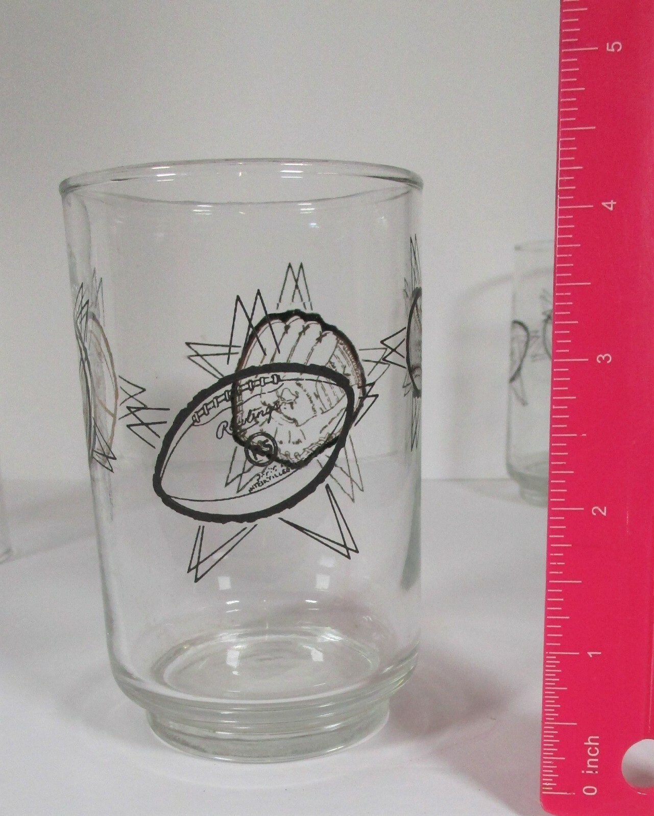 Rawlings Sports Drinking Glasses Set of 8 Vintage Basketball Football