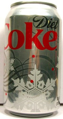 Diet Coke Holiday Snowflake Christmas 2009 EMPTY UNOPEN 12oz