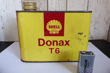 ancien bidon  d huile shell donax