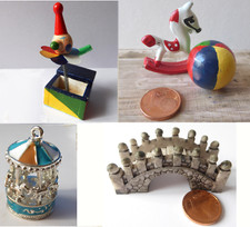 Dampfer Karussell Jack Schachtelteufel Pferd Trommel Brücke Puppe Miniatur 1:12 