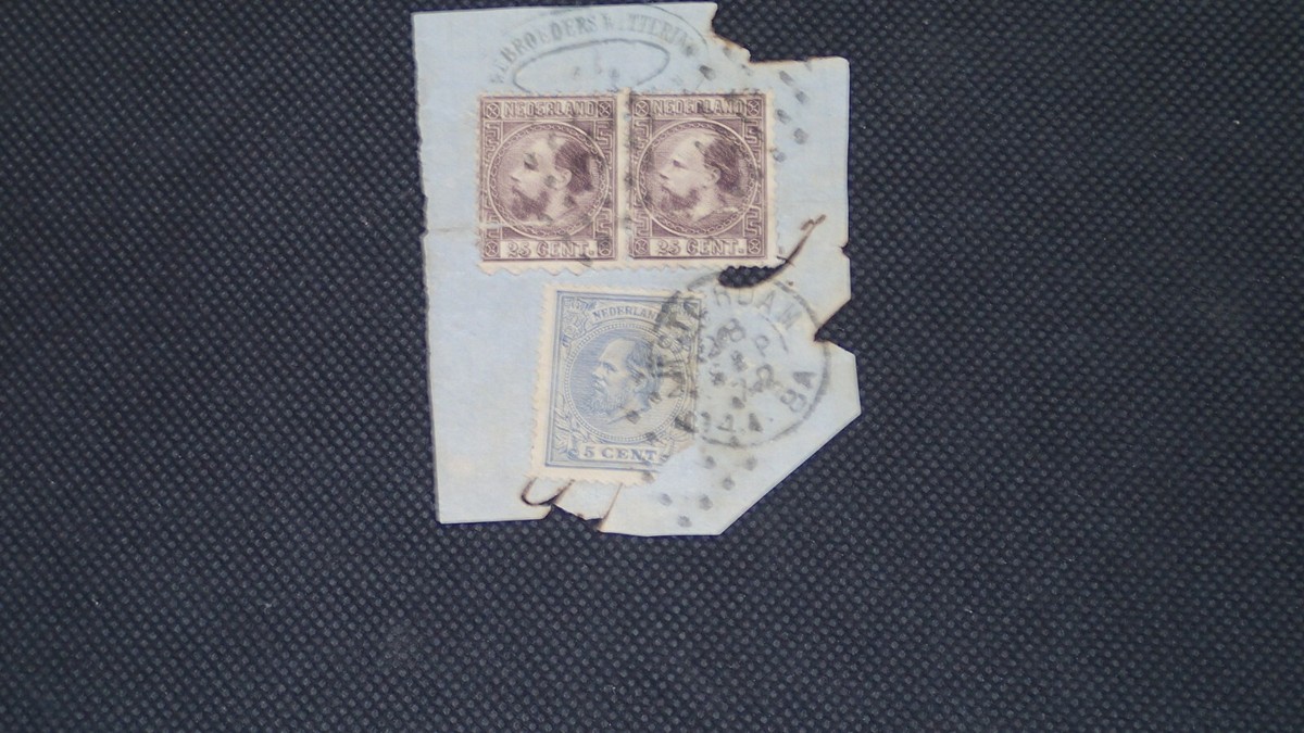 NETHERLANDS: SCOTT 7, 11 ON PIECE, USED WITH FAULTS, L - 113023