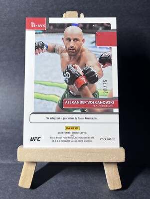 2023 Optic UFC ALEXANDER VOLKANOVSKI Teal Signature Series Auto