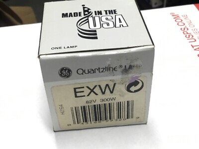 GE / EXW 82V 300W Quartzline Movie Projector Projection Lamp Bulb