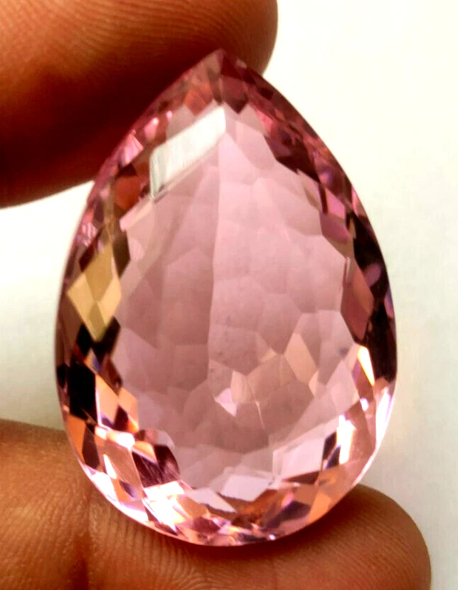 AAA+ Large 67.10 Ct. Pink Kunzite Pear Faceted Cut Loose Gemstone Gift for Women - Image 2 of 4